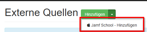 Auswahl der passenden externen Quelle