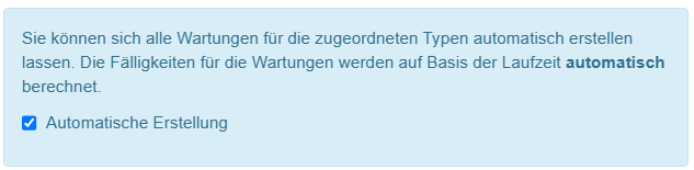 Details einer Wartung