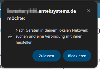 Abfrage wegen lokalen Verbindungen